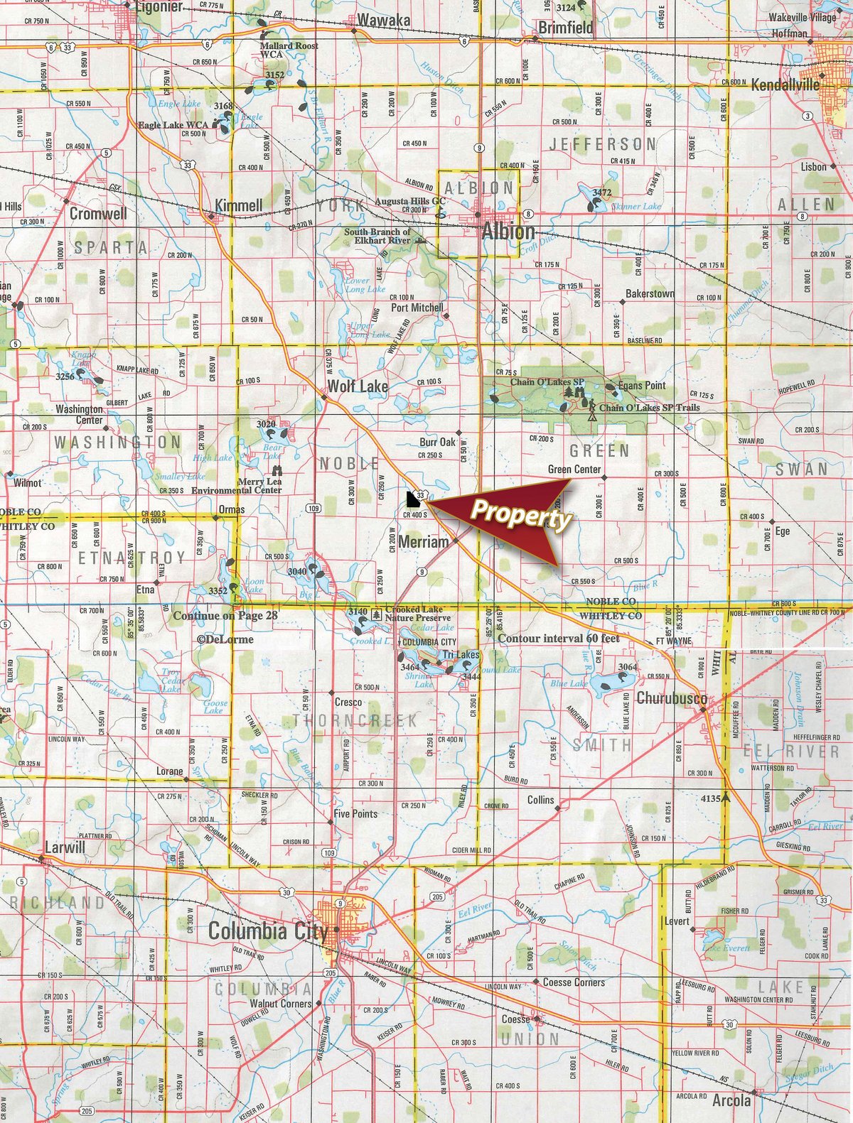 Area map - RECREATIONAL LAND FOR SALE